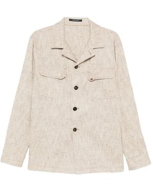 Tagliatore Button Pocket Shirt - Natural