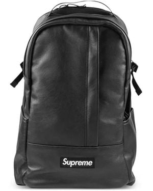 Supreme Leather Backpack - Black