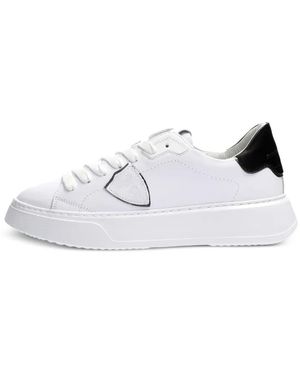 Philippe Model Appliqué Panel Trainers - White