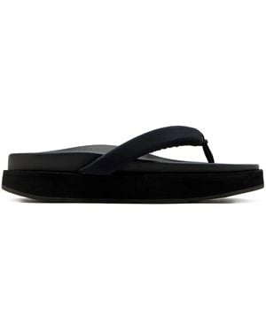 Onwuad Cuda Padded-Thong Sandals - Black