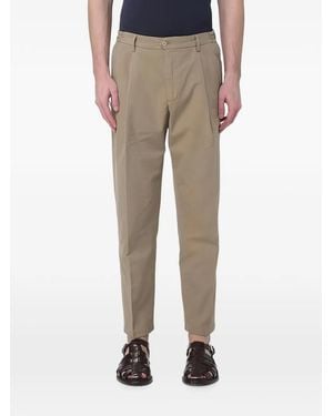 Briglia 1949 Pleated Chino Trousers - Natural