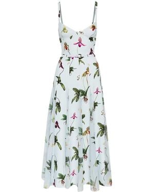 Oscar de la Renta Orchid マキシドレス - ホワイト