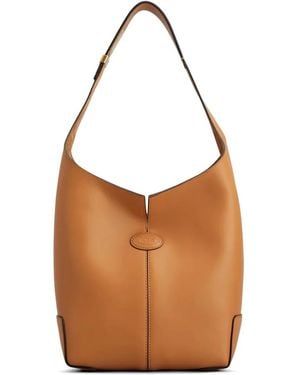 Tod's Logo Detail Shoulder Bag - Brown