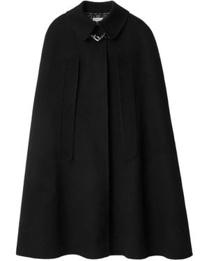 Burberry Classic-Collar Cape - Black
