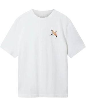 Axel Arigato Micro Bee Bird Embroidered T-Shirt - White