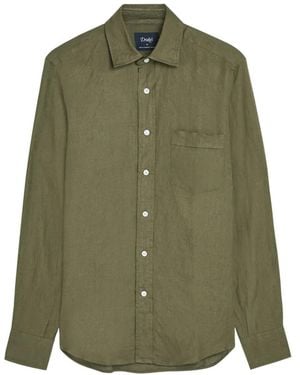 Drake's Patch-Pocket Shirt - Green