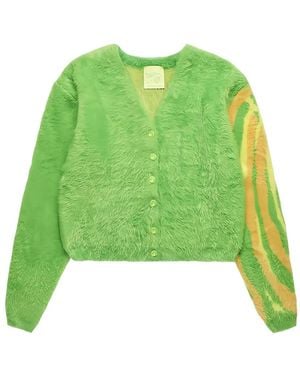 Sky High Farm Shearling Cardigan - Green