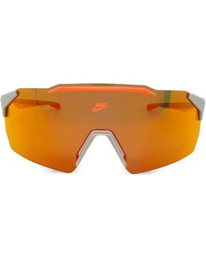 Nike Limitless Shield Mirrored Sunglasses - Orange