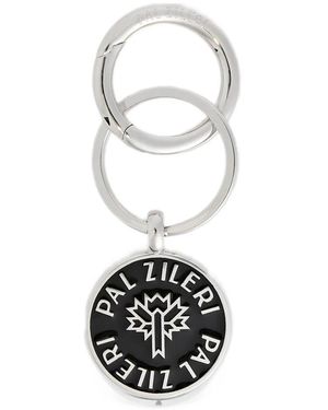 Pal Zileri Clip Linked Keychain - White
