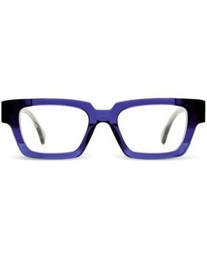 Kuboraum I01 Brille Mit Geometrischem Gestell - Blau