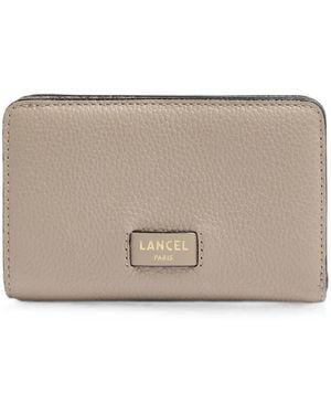 Lancel Ninon Grained Wallet - Grey