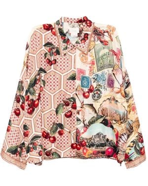 CAMILLA Blusa Notes From The Road - Rosso