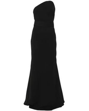 Solace London Vestido Largo Seraphina - Negro