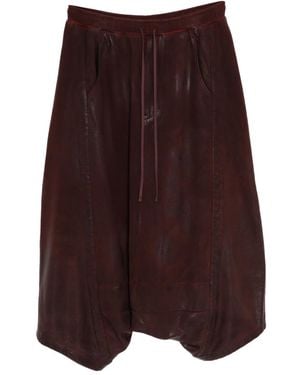 Julius Pantalones de tiro caído - Morado