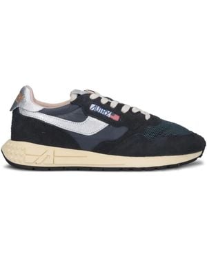 Autry Reelwind Suede Mesh Trainers - Blue