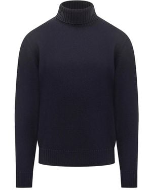FILIPPO DE LAURENTIIS Turtleneck Jumper - Blue
