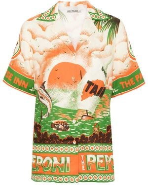 ALÉMAIS Bungalow シャツ - オレンジ
