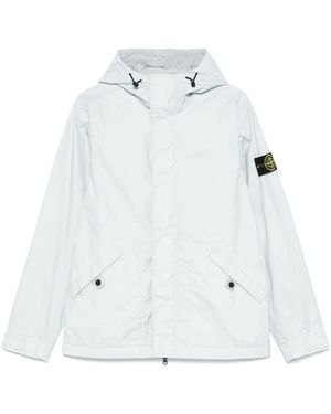 Stone Island Giacca Con Applicazione Compass - Bianco