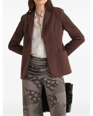 Maliparmi Single-Breasted Blazer - Brown