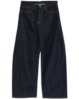 Ssstein Deformation Wide-Leg Jeans - Blue