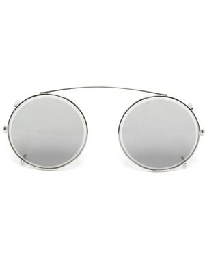 Kame Mannen Lunettes De Soleil À Monture Ronde - Gris