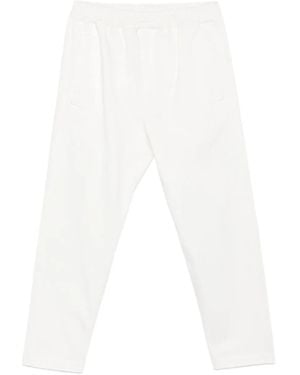 Eleventy Elasticated-Waistband Pants - White