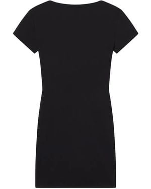FRAME Monaco Open Back Mini Dress - Black