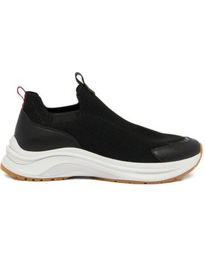 Bally Woge Pull-Tab Slip-Ons - Black