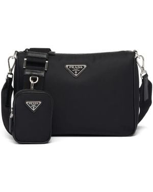 Prada Re-nylon メッセンジャーバッグ - ブラック