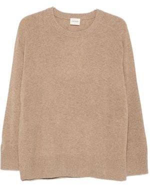 Closed Crew-Neck Sweater - Natural