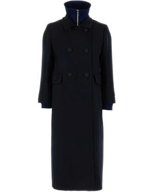 Prada Double-breasted coat - Schwarz