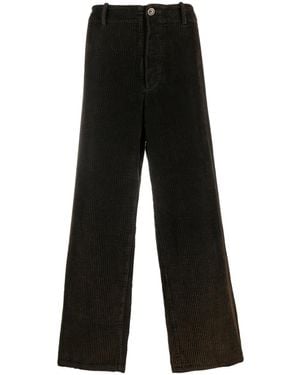 Uma Wang Wide-Leg Corduroy Pants - Black