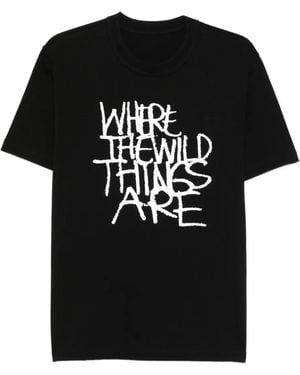 Sacai T-Shirt À Imprimé Graphique - Noir