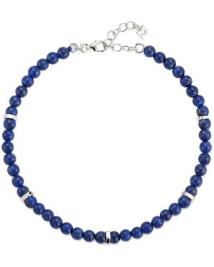 Mateo Hex Nut Lapis Bead Bracelet - Blue