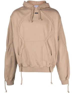 Bluemarble Logo-Patch Cotton Hoodie - Natural
