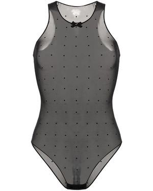 DSquared² Body Con Aplique De Strass - Gris