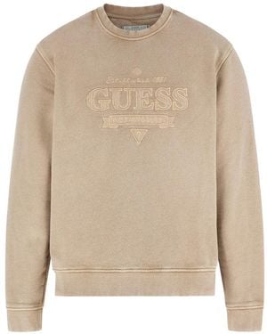 Guess Cn Ls Vintage Sweatshirt - Natural