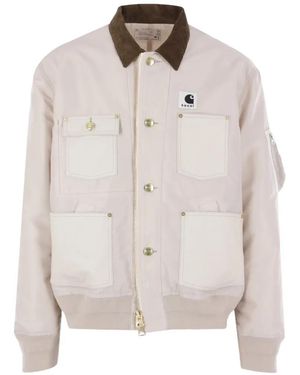 Sacai Collar Pocket Jacket - White
