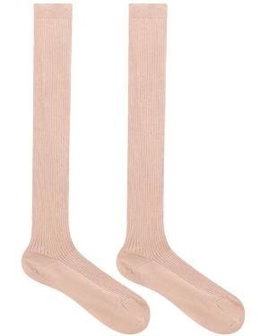 RED Valentino Ribbed Socks - White