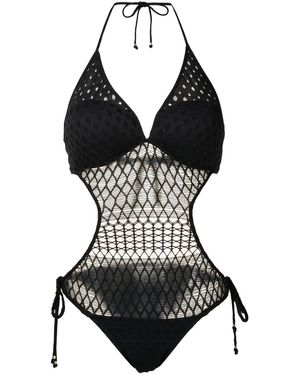 Amir Slama Costume Intero Con Cut-Out - Nero