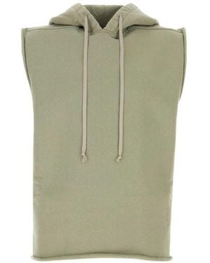Rick Owens Sleeveless Drawstring Hoodie - Green