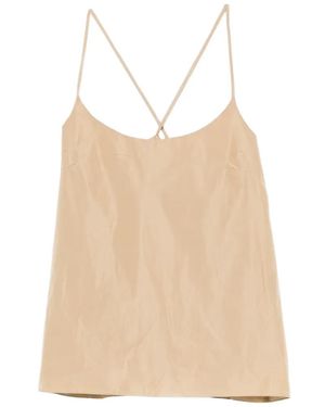 Susanne Bommer Cross-Back Top - Natural