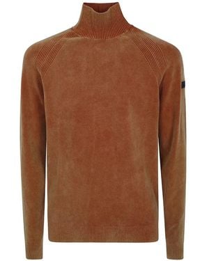 Rrd Ribbed Turtleneck Sweater - Brown