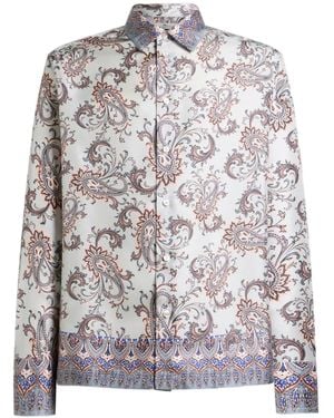 Etro Paisley Leaf Print Shirt - Multicolour