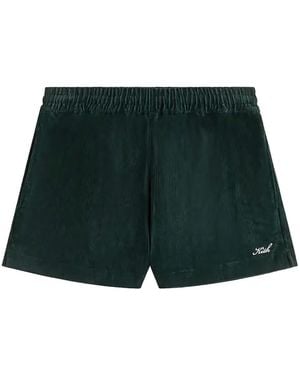 Kith Logo-Detail Short Shorts - Green