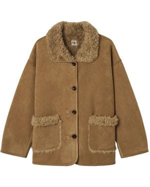 B+ AB Jas Met Knopen - Naturel