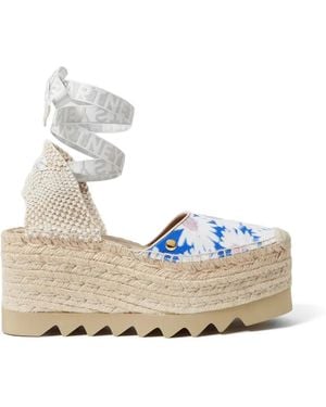 Stella McCartney Espadrilles Gaia Con Plateau - Neutro