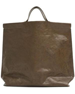 Bea Mombaers L Shopper Leather Tote Bag - Brown