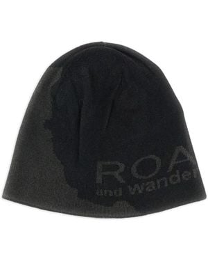 Roa X Wander Bonnet À Logo En Jacquard - Noir