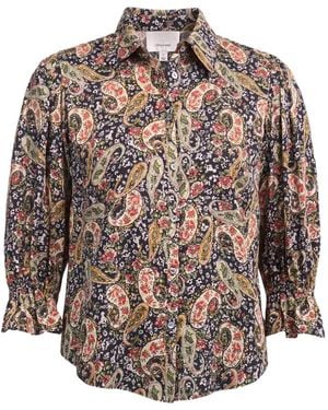 Cinq À Sept Fiona Paisley-Print Shirt - Black